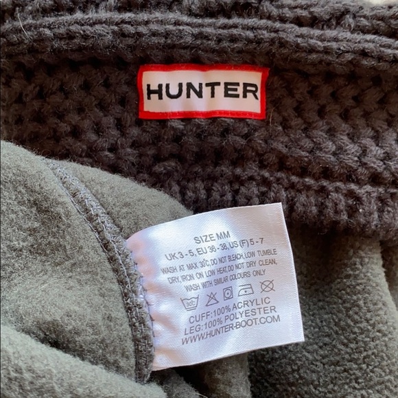 HUNTER Original Tall Cable Knit Cuff Boot Socks - Picture 5 of 5